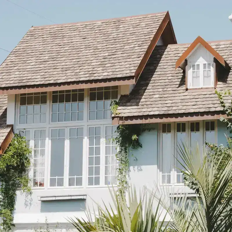 Illustrative example: fresh architectural shingles after replacement